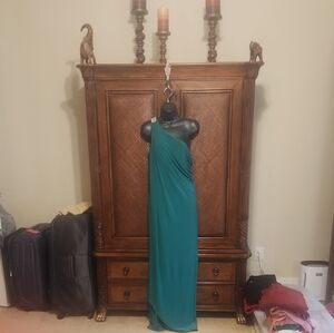 Ralph Lauren Beautiful Green One-Shoulder Dress